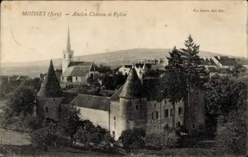 Ak Moissey Jura, Ancien Chateau, Kirche