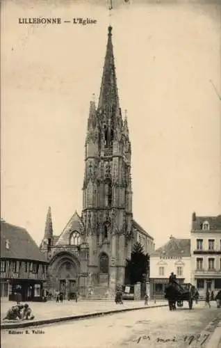 Ak Lillebonne Seine Maritime, Kirche