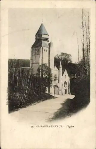 Ak Saint Valery en Caux Seine Maritime, Kirche