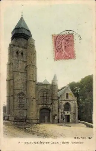 Ak Saint Valery en Caux Seine Maritime, Kirche Paroissiale