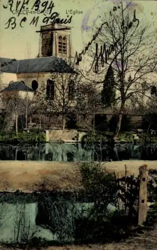 Ak Crécy en Brie Seine et Marne, Kirche