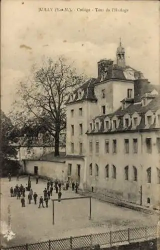 Ak Juilly Seine et Marne, College, Tour de l'Horloge