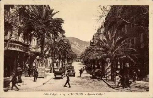 Ak Toulon Var, Avenue Colbert