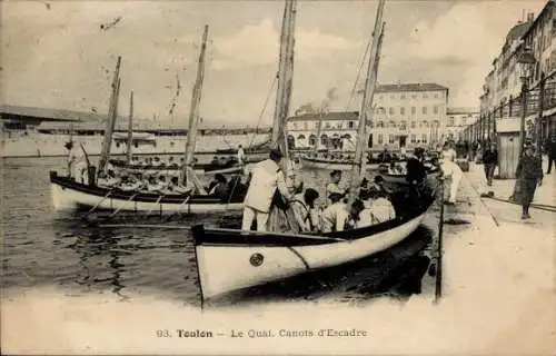 Ak Toulon Var, Quai, Canots d'Escadre