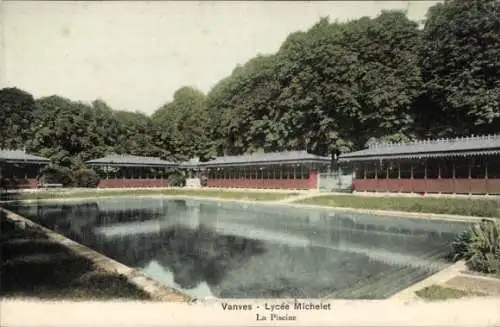 Ak Vanves Hauts de Seine, Lycee Michelet, la piscine