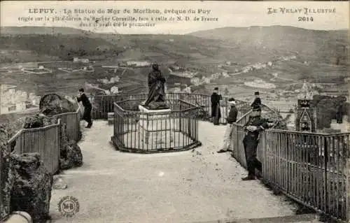 Ak Le Puy en Velay Haute Loire, Statue de Mgr de Morlhon