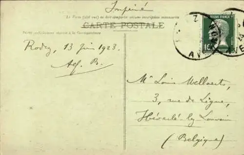 Ak Tanus Tarn, Viaduc du Viaur, Chemin de fer