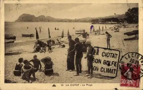 Ak La Ciotat Bouches du Rhône, Plage