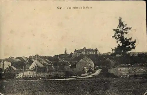 Ak Gy Haute-Saône, Vue prise de la Gare