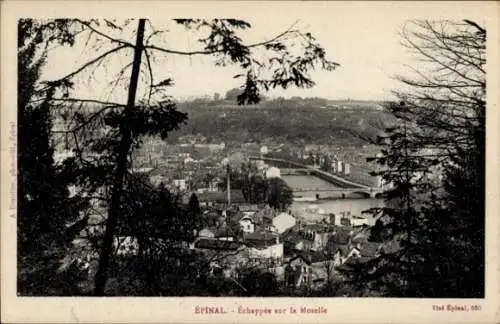 Ak Épinal Lothringen Vosges, Echappes sur la Moselle