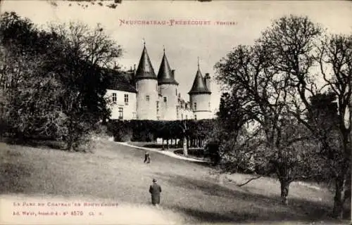 Ak Frebécourt Lothringen Vosges, Chateau de Bourlemont, Parc