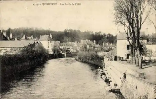 Ak Quimperlé Finistère, Les Bords de l'Elle