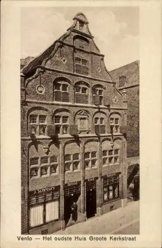 Ak Venlo Limburg Niederlande, Het oudste Huis, Groote Kerkstraat