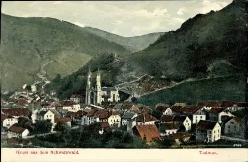 Ak Todtnau im Schwarzwald, Gesamtansicht