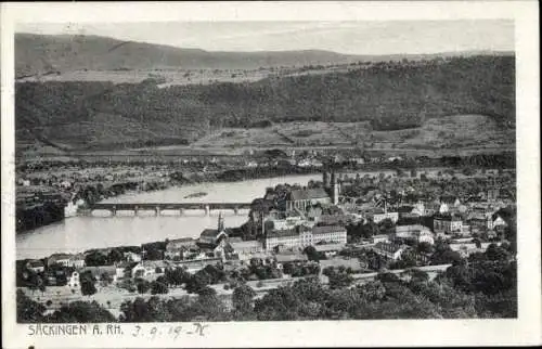 Ak Bad Säckingen am Hochrhein, Totalansicht