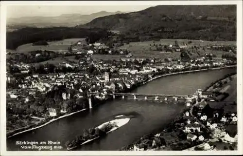 Ak Bad Säckingen am Rhein in Württemberg, Fliegeraufnahme