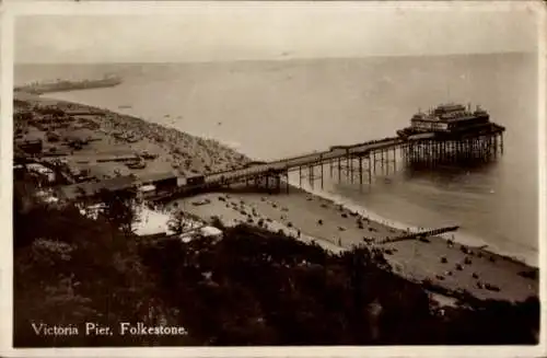 Ak Folkestone Kent England, Victoria Pier