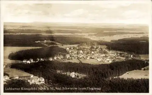 Ak Königsfeld im Schwarzwald Baden, Luftbild