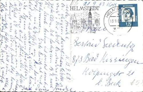 Ak Helmstedt in Niedersachsen, Markt