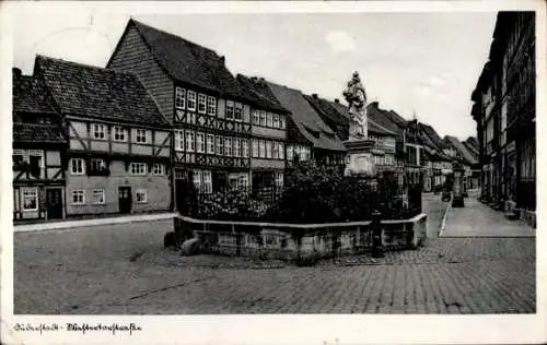 Ak Duderstadt im Eichsfeld, Westertorstraße, Statue