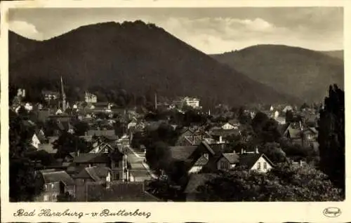 Ak Bad Harzburg am Harz, Gesamtansicht, Blick vom Butterberg