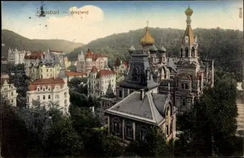 Ak Karlovy Vary Karlsbad Stadt, Westend