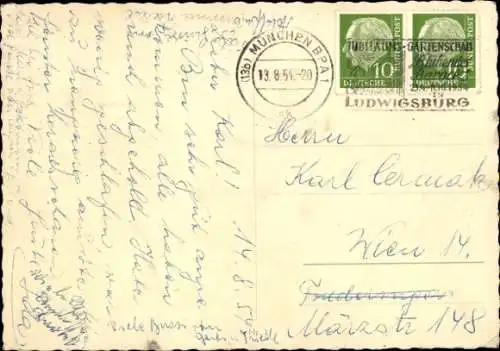 Ak Karlsruhe in Baden, Teilansicht, Hauptpost, Grenadierdenkmal
