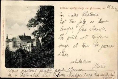 Ak Heiligenberg im Bodenseekreis Baden, Schloss Heiligenberg