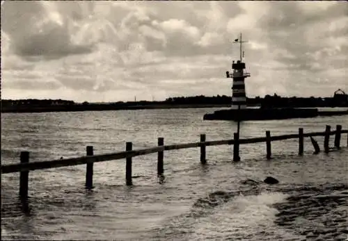 Ak Ostseebad Warnemünde Rostock, Leuchtturm