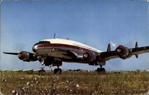 Ak Algerisches Passagierflugzeug, Lockheed Constellation, Cie Air Algerie