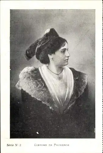 Ak Kostüm der Provence, Reklame, Huilerie Savonnerie Avignon