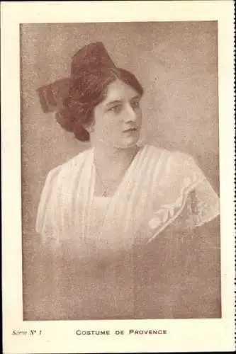 Ak Kostüm der Provence, Reklame, Huilerie Savonnerie Avignon