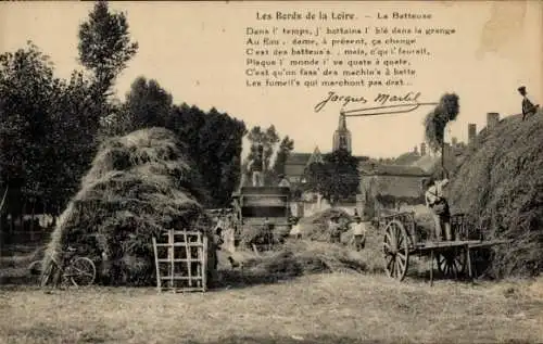 Ak Frankreich, Landwirtschaft, Bauern, Fuhrwerk, Heuernte