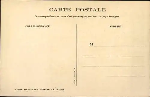 Künstler Ak Poulbot, Francisque, Ligue Nationale contre le Taudis, Kinder, Bauernhof, Hühner