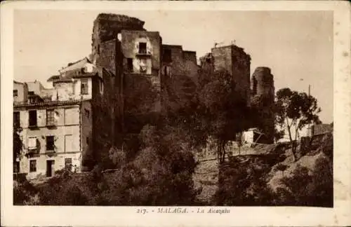 AK Malaga Andalusien Spanien, die Alcazaba