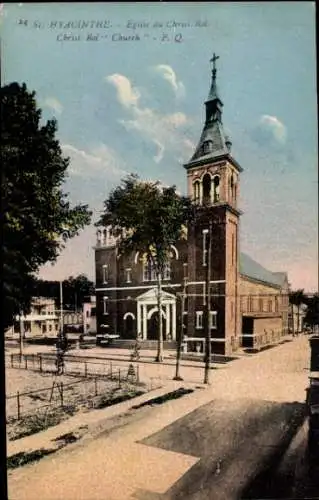 Ak Saint Hyacinthe Quebec Kanada, Christkönigskirche