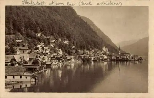 Ak Hallstatt im Salzkammergut Oberösterreich, Gesamtansicht