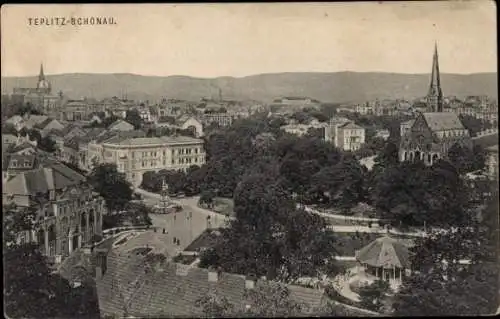 Ak Teplice Šanov Teplitz Schönau Region Aussig, Gesamtansicht
