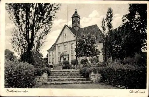 Ak Birkenwerder in Brandenburg, Rathaus