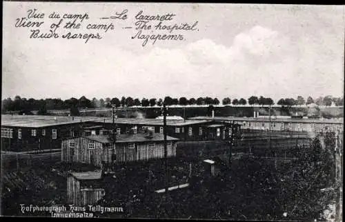 Foto Ak Bad Langensalza in Thüringen, Kriegsgefangenenlager, Baracken, Lazarett