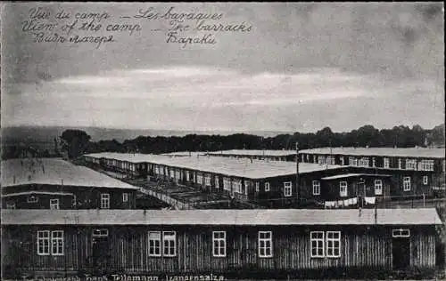 Ak Bad Langensalza, Kriegsgefangenenlager, Baracken