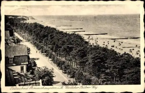 Ak Ostseebad Brunshaupten Kühlungsborn, Westlicher Bülow Weg, Strand