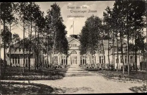 Ak Wünsdorf Zossen in Brandenburg, Truppenlager, Offizierskasino, Außenansicht