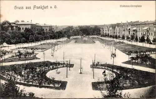 Ak Frankfurt an der Oder, Hohenzollernplatz