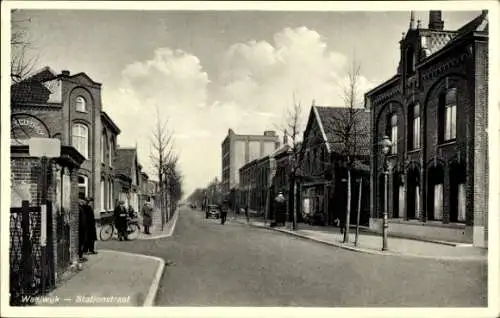 Ak Waalwijk Nordbrabant Niederlande, Stationstraat