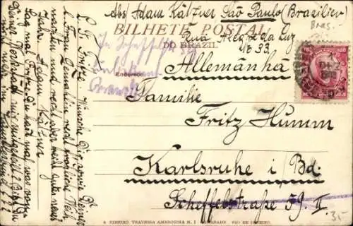 Ak Rio de Janeiro Brasilien, Hauptallee