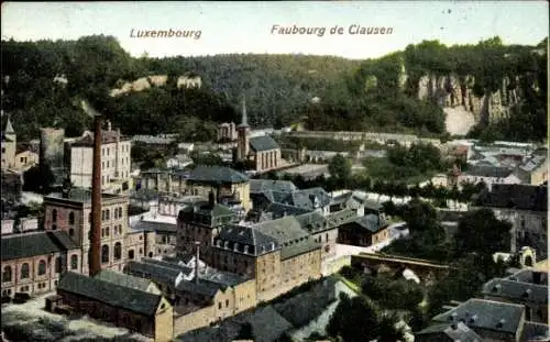 Ak Luxemburg, Faubourg de Clausen