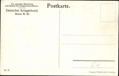 Künstler Ak August von Mackensen, Heerführer, Zitat, Die Augen auf, die Ohren spitz...