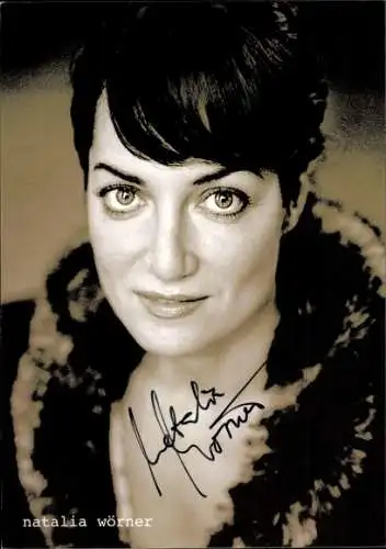 Ak Schauspielerin Natalia Wörner, Portrait, Autogramm