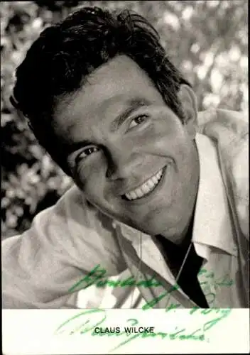 Ak Schauspieler Claus Wilcke, Portrait, Autogramm